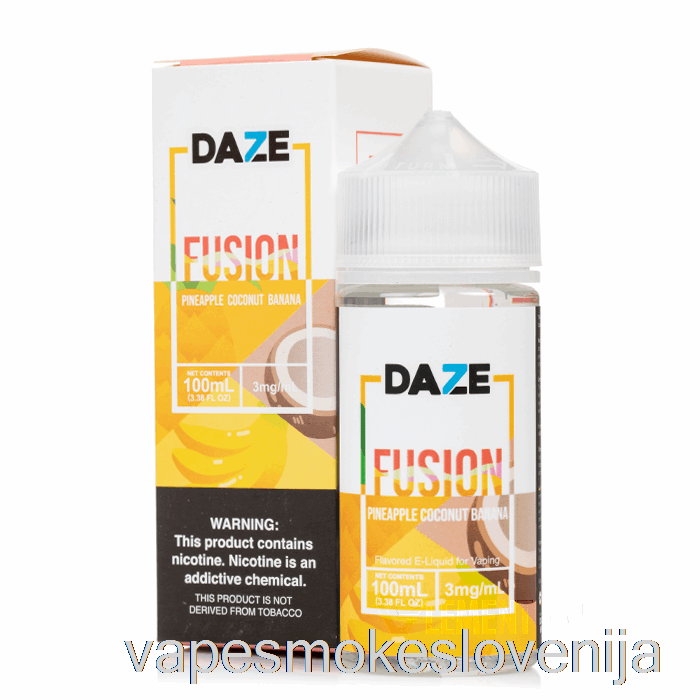 Vape Petrol Ananas Kokos Banana - 7 Daze Fusion - 100 Ml 0 Mg